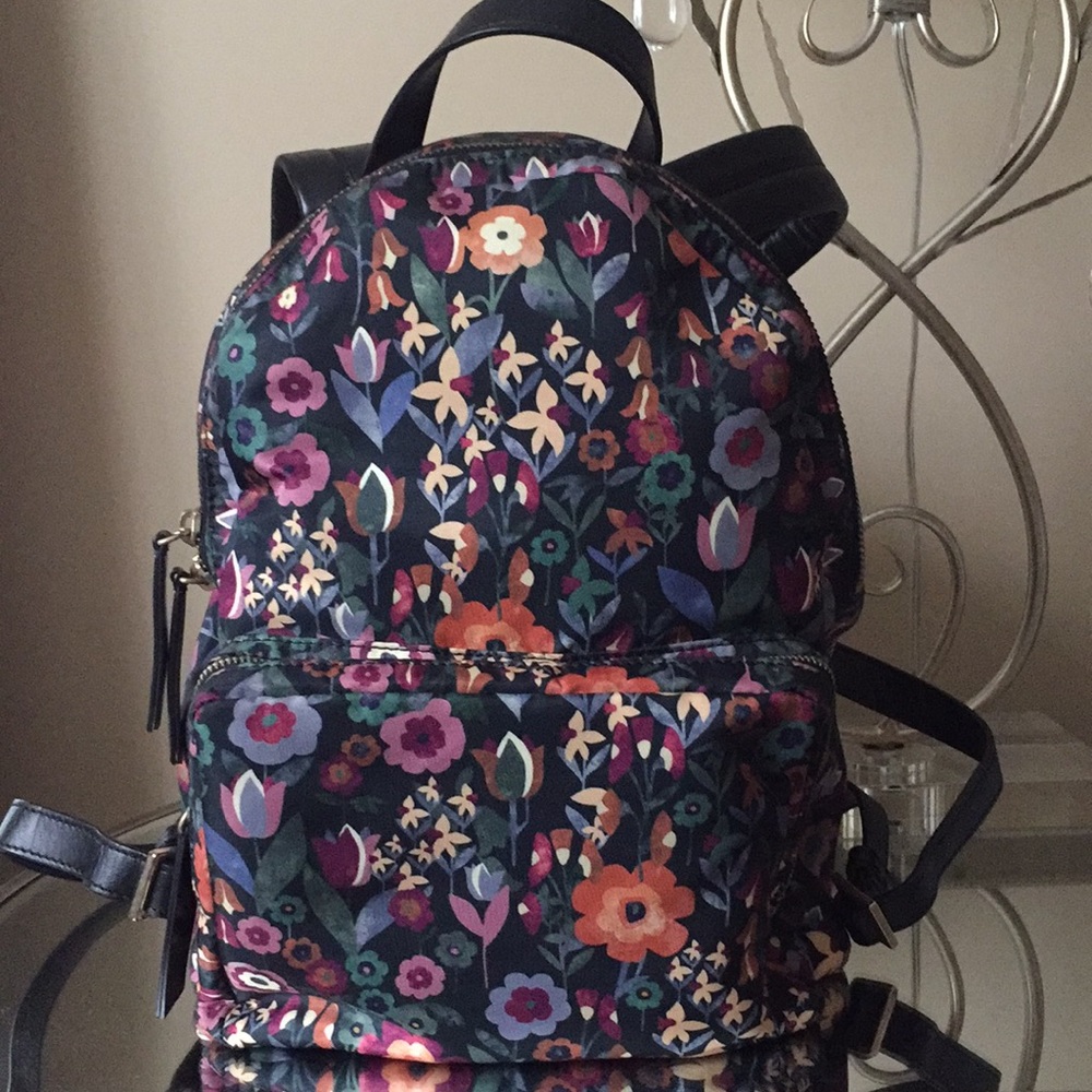 VALENTINO Nylon / Leather Backpack Mid. Size
